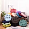 Premium Round Shape Velvet Floor Cushions - Set of 2 Pcs – Ball Fiber Filled Round Floor Cushions Couch Floor Sitting Cushion Floor Seating Cushions. 