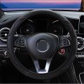 Leather Car Steering Wheel Cover for Peugeot 207 206 208 2008 2020 307 308 SW 3008 301 508 5008 Rifter Auto Accessories Interior(Purple). 