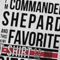 Favorite on the Citadel black T-Shirt for Men Mass Effect Commander Shepard Asari Game Vintage 100% Cotton Tee Shirt. 