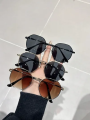 Eldorado Luxury Square Sunglasses Men Women Rectangle Metal Frame Punk Style | Punk Rectangle Sunglasses Men Women. 
