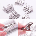 1 Set - 24Pcs/Set | Metal Cloths Drying Clip | Laundry Hanger Hooks | Wood Clothes Peg Pin | Wet Hanging Drying Clips | Windproof Chutki Chimti | Clothing Line Pegs Pins | Bamboo Clothpins Clothpegs | Clamps Dryer For Socks, Towels, Underwear. Laundry. 