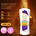 SILKO Gold Biotin + Keratin Shampoo (200ml) - Anti Hair Loss Shampoo - Reduce Hair Fall &. 