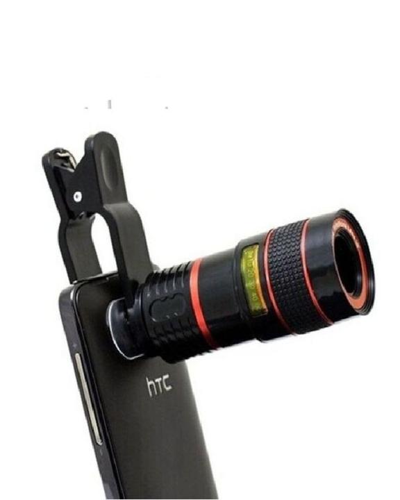 Universal 18X Mobile Phone Clip Lens - Red and Black