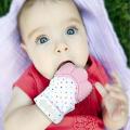 Silicone Teether Baby Pacifier Glove Teething Chewable Newborn Nursing Teether Beads Give Up Sucking Fingers Food Grade. 