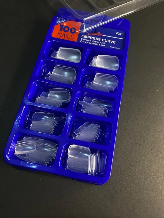 Artificial%20transparent%20nails%20100%20nails%20packet%20artificial%20nails%20transparent%20nails%20acrylics%20nails%20fake%20nails%20express%20curve%20dramatic%20look%20easy%20to%20apply%20-%20Image%202