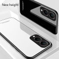 Biruiqu For VIVO Y28 Shockproof Tempered Glass Back Soft Silicone Edge Black Case Cover Casing. 