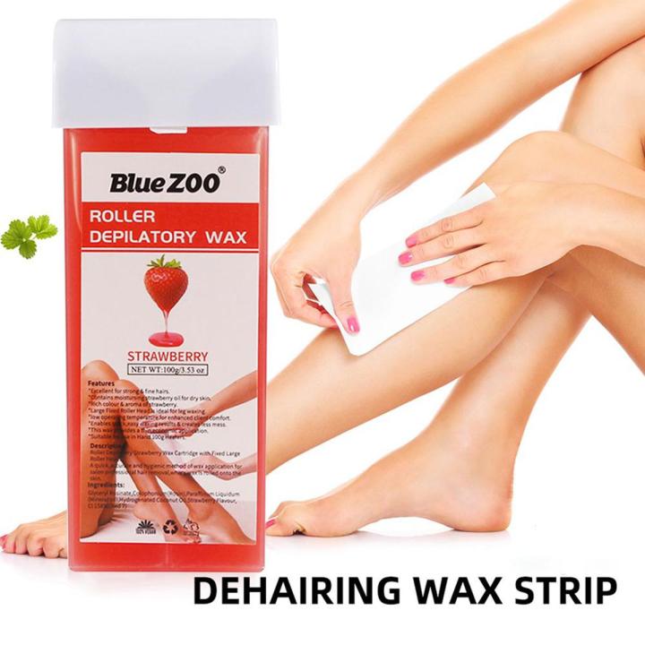 100g Wax Roll On To Depilate Hair Removal Wax Cream Depilatory Wax Cartridge Roller 11 Flavor Roll-On Hair Removal For Women Men