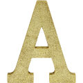 Glitter Gold Letter  A  sign. 