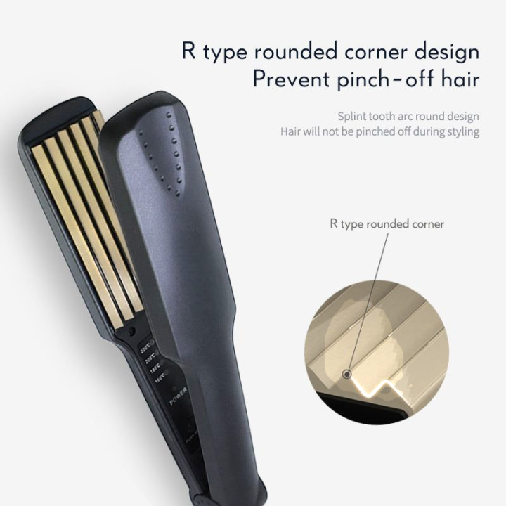 Professional%20332/472%20Electric%20Hair%20Crimper%205%20edges%20Teflon%20coated%20titanium%20plates%20fast%20heating%20Crimping%20waver%20straightener%20-%20Image%202