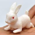 Realistic Rubber Rabbit Toys. 
