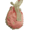 Traditional Hand potli fancy embroidery  bridal clutch bag for wedding best gift for women/Pouch style drawstring bag. 