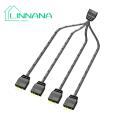 ARGB Splitter Cable Replacement 1 to 4 Mainboard ARGB Splitter Cable. 