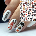 TSC-407 TSC-330 The Love Story of Two Handsome Korean Cartoons DIY 3D Back glue Nail Art Stickers Decals Sliders. 
