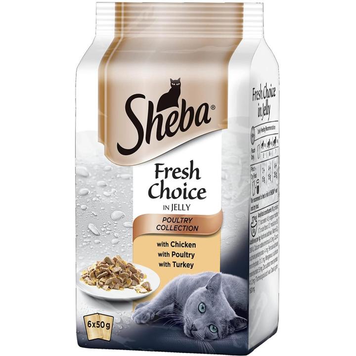 Sheba Fresh Choice Poultry Collection in Jelly 6 X 50G