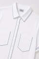 Meme Button Down Shirt With Contrast Stitch For Women. 