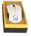 RGB Genius GX Gaming Mouse with Free GX Gaming Scorpion Mouse Pad (5 Buttons And 5000 DPI). White and Orange.. 