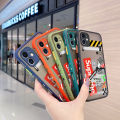 chenyyka For OPPO F21 Pro 5G Case Fashion Tide Brand Cool Boy Pattern Thin Side Square Edge Frosted Transparent Hard Phone Cases New Design Shockproof Silicone Casing Full Cover Camera Protection Softcase. 