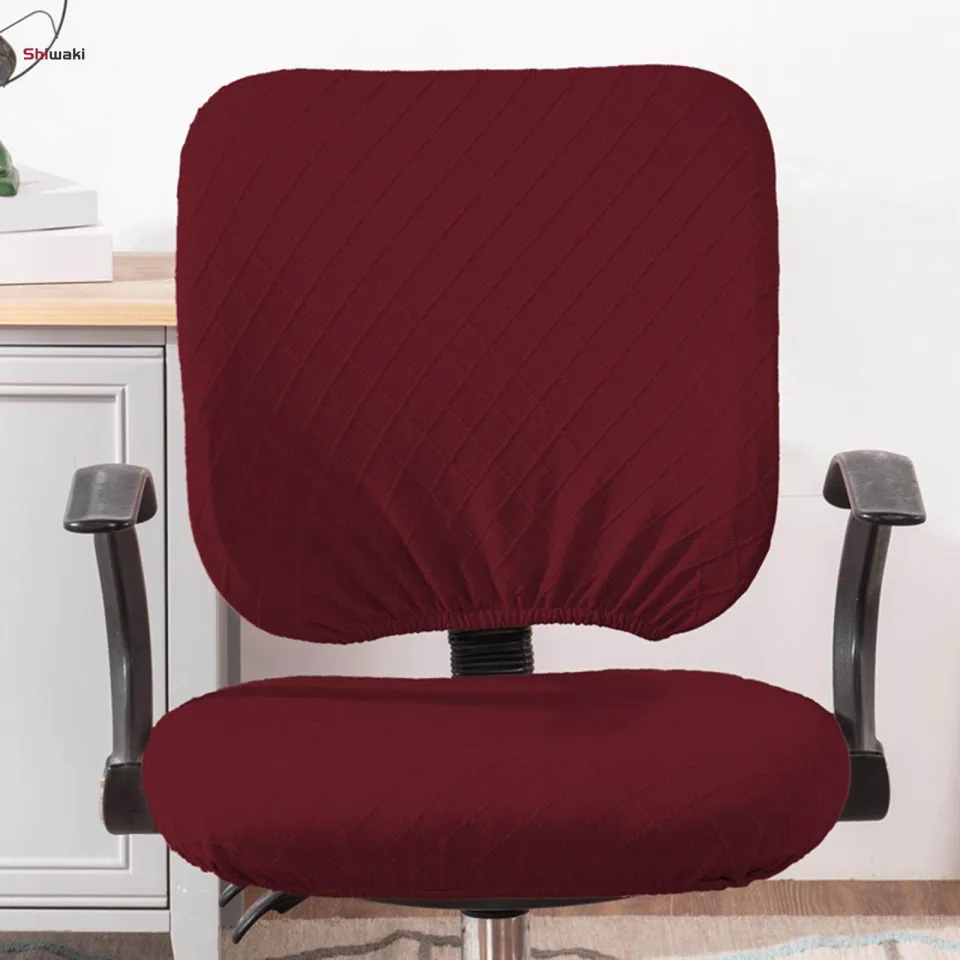Office Chair Cover Solid Color for Armchair Desk Chiar Computer Chairs