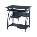Laptop / Computer / Desktop table with glass top and keyboard shelf. 