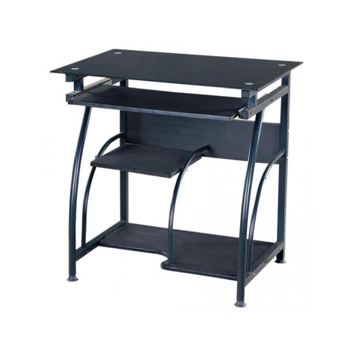 Laptop / Computer / Desktop table with glass top and keyboard shelf