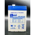 LIDO Rechargeable Dry Battery 6v 4.5AH. 