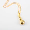 Microphone Crystal Chain Necklace Rapper Headphone Headset Music Note Guitar Charm Pendant Men Women Hip Hop Accessories. 