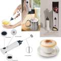 W.F    Electric Rechargeable Coffee Beater Electric Milk Juice Coffee Egg Beater Foamer Kitchen Accessories White. 