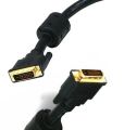 DVI-D 24+1 Dual Link Male to Male Digital Video Cable Gold Plated with Ferrite Core Support 2560x1600 for Gaming, DVD, Laptop, HDTV and Projector 6 Feet ( Branded Used ). 