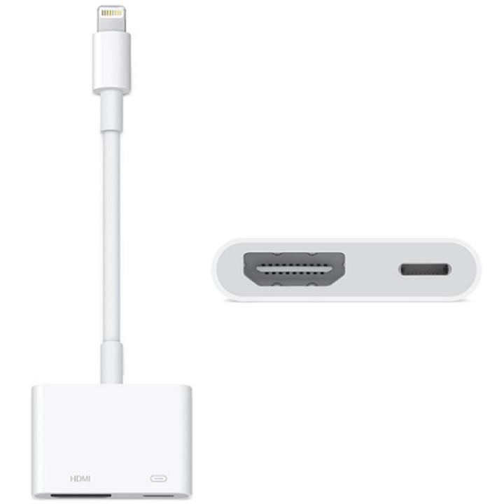 Lightning Digital AV Adapter With HDMI for audio and video output  Streaming compatible to IOS Device With lighting port for charging or handsfree 100% Genunine Prodcut