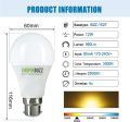 12w LED BULB - Super Bright B22 - Pin Base  |   Circuit Town. 