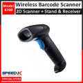 SpeedX 2D Wireless Barcode Scanner Model: 8700 - 2.4Ghz Barcode QR Code Reader with Stand & Receiver. 