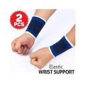 Elastic Wrist Support Band - Blue & White. 