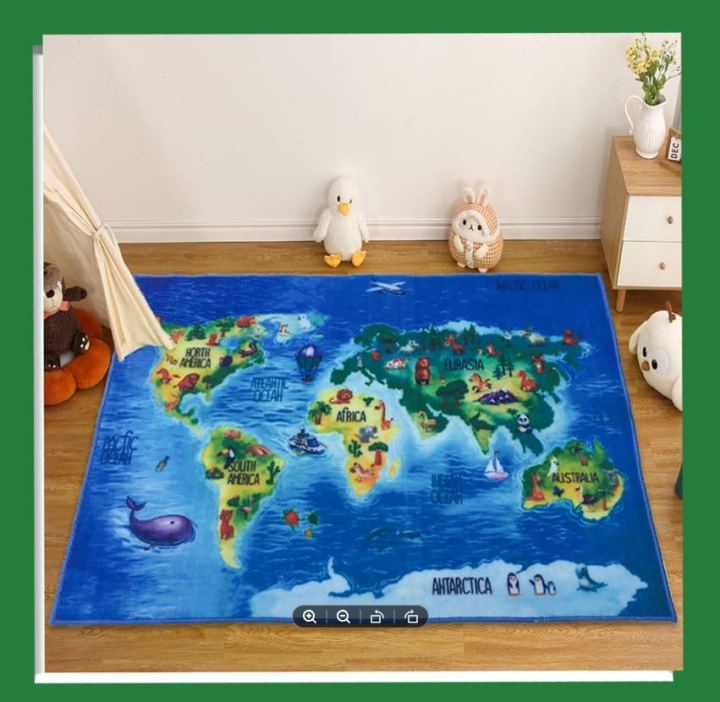 Sajalo Car Road Track Kids Rug 100 x 135 cm (3 x 4.5 feet)