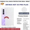 INFINIX Hot 50 Pro PLUS FULL BACK 360 premium Protection Skin Wrap full cover Premium Quality. 