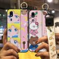 Phone Holder Kickstand Phone Case For Samsung Galaxy A2 Core Dirt-resistant Soft case Back Cover Lanyard Durable Cute. 