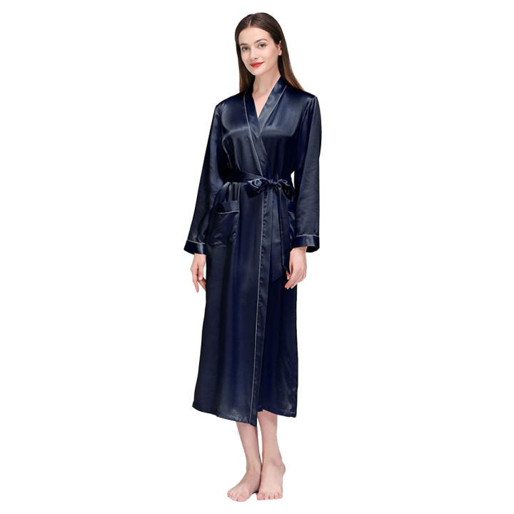 Pure Satin Silk Contrast Piping Hot Sexy Honeymoon robe gown for women, night suit, sleep wear, night dress, night wear, ladies nighty for girls, satin silk robe, silk robe for women, silk night suit