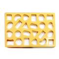 24 Shapes Cookie Cutting Sheet Cutter Mold One Press Heart Moon Star Fruit Platter Biscuit Decoration. 