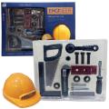 Engineering Workshop Tool kit with Safety Helmet & Construction Equipment's Tools Toy Set for Kids Boys. 