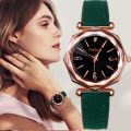 Starry Sky Watches Women Dress Ladies Watches Gogoey Leather Band Quartz Wrist Watch Women Clock Relogio. 