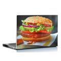 Size: 15 x 12 Inches - Fresh Yummy Tempting Beef Burger Fast Food Designed Self Adhesive Printed Wall Stickers And Laptop Vinyl Skin Decals for Restaurants, Kitchen , Shop , Stall ,Home and Decor Lover- Multi color. 