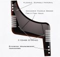 Beard Shaping Tool & Facial Hair Styling Template Guide & Beard Shaper comb tool. 