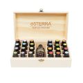 【DATA FROG Global MALL】doTERRA Essential Oil Storage Wooden Box Compartment Box 15ML 24+1 Essential Oil. 