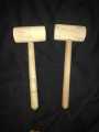 2 pcs baby Wooden Hammer strong for kids Wooden Mallet Handmade decorative eco friendly wooden hammer toy for children and interior Craving Hammer Punching Tool. 