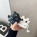 Night Fury Black White Dragon Airpods pro Protective Case for AirPods i12 1 /2. 