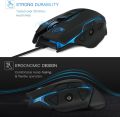SZMDLX Gaming Mouse, Wired (4800 DPI) (Programmable) (Breathing Light) (Weight Tuning Set) Ergonomic Game USB Computer Mice Gamer Desktop Laptop PC Gaming Mouse with 7 Buttons. 