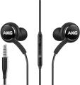 Samsung AKG Earbuds Original 3.5mm in-Ear Headphones with Remote & Mic for Galaxy A71, A31, Galaxy S10, S10e, Note 10, Note 10+, S10 Plus, S9 - Braided, Includes Velvet Carrying Pouch - Black. 