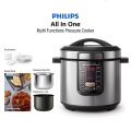 New Philips Viva Collection All-in-One Multicooker HD2237 - 6 Litre Large Capacity -Heats up 25% faster* with superior power - 1300W - Stainless steel. 