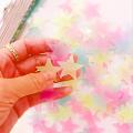 Pack of 25 Pcs - 3D Fluorescent Glowing Stars Best For Kids Bedroom & Ceiling Art # JS-Multi-GS-25Pc-HD. 