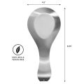 Spoon Rest, Stainless Steel Spoon/Spatula/Ladle Rest Holder, Heavy Duty & Brushed Finish. 