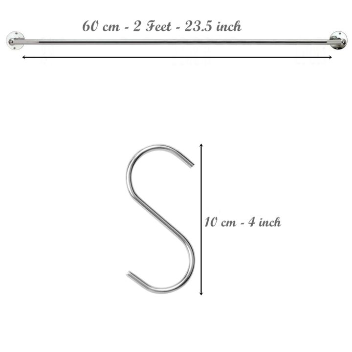 Wall%20Mount%20Washroom%20Bathroom%20Gadgets%20Laundry%20Utensils%20Storage%20Hanging%20Hooks%20With%202%20Feet%20Rod%20-%20Image%203